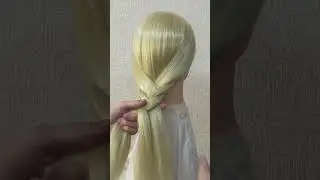 1 Week Frozen Elsa Hairstyle (Thursday) Easy Fishtail 1週間 エルサ ヘアアレンジ【Updo Lover】#shorts