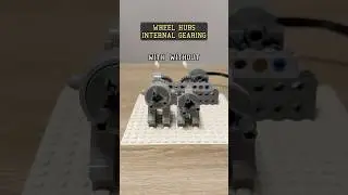 Wheel Hubs With & Without Internal Gearing #lego #legotechnic #mechanical #mechanism