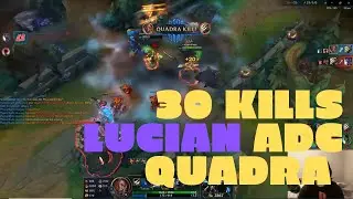 Lucian 30 Kills Quadra Kill Full GamePatch 10.1 | MasterKudo