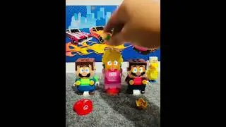Lego Mario and Lego Peach Want  to returned  their suit #shorts #funny #mario #asmr #toys  #fyp R89