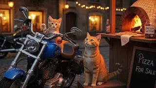 Mama Cat Starts Small Business to Surprise Heartbroken Kitten! 🍕💙