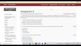 Cost Accounting - Solution of quiz Assignment - 2