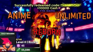 Anime Unlimited Reborn Codes [AU: R] | 55K CASH, 45 GEMS!