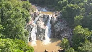 Красивый вид (водопад с дрона)