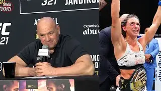 Dana White reacts to Mackenzie Dern's defeating Virna Jandiroba at UFC 321
