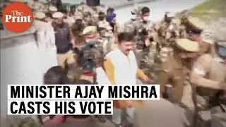 MoS Home Ajay Mishra Teni casts his vote in Banbirpur, Lakhimpur Kheri