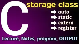 storage class in c programming