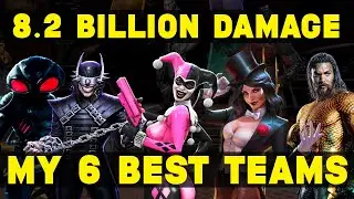 8.2 Billion Damage In 6 Solo Raid Fights! Injustice 2 Mobile