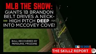 MLB The Show: Brandon Belt TOMAHAWKS One WAAAAAY Into (The Frozen) McCovey Cove