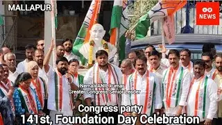 Mallapur/141st, Congress Foundation Day Celebration/N, ANIL kumar -Greater Congress Senior Leader 