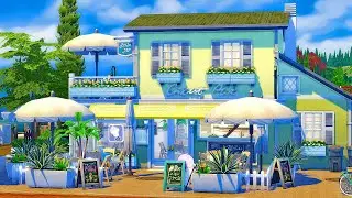 ICE CREAM SHOP 💕 Sims 4 ( Restaurant ) Speed Build