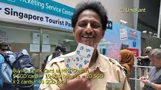 Buying EZlink Card from Changi Airport and going by MRT Train from Airport to Tanah Merah