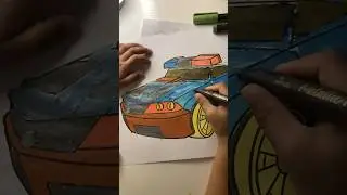 #policecar #shortsfeed #shorts #alcoholmarker #painting #car #police #drawing