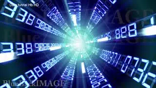 Stock Footage Data Tunnel digital Internet cable information space Data tunnel Hb HD