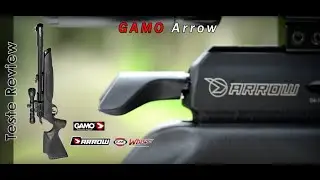 Teste Review Gamo Arrow 5.5mm - Detalhes, agrupamento à 50m e cronografagem.