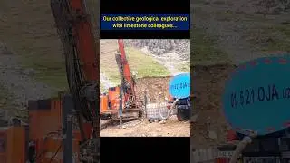 Limestone geological exploration by our companies✨ #shorts