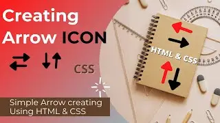 How to create arrow icon using pure html and CSS || smart coder