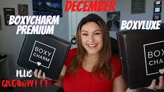 Boxycharm December 2020 Unboxing | BOXYLUXE vs BOXYCHARM PREMIUM | Plus GIVEAWEAY!!!
