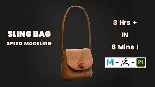 Sling bag speed modeling in MAYA - Zbrush - Substance Painter