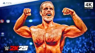 WWE 2K25 - Shawn Michaels vs Kane - Intense Full Match | PS5 [4K UHD]