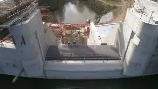 vidéo aerienne barrage mervent