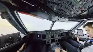 Airbus A320 Takeoff Cockpit View: Real Pilot POV UIII-UUDD