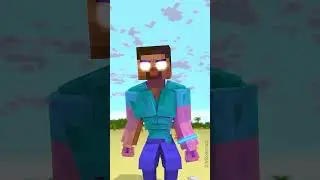 Transform time and herobrine😲 #minecraft #trending #shorts #videogamemusic #viralvideo