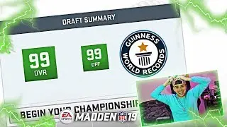 *WORLD RECORD* HIGHEST OVERALL MUT DRAFT! Madden 19