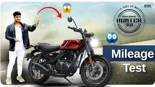 🔥Тест расхода топлива мотоцикла Hunter 350 2026 года 🔥 | Расход топлива RE Hunter 1 литр 😱 шокиру...