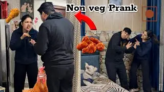 NON - VEG PRANK ON PURE VEG WIFE || PRANK ON COUPLE II @NikkRichaVlogs 