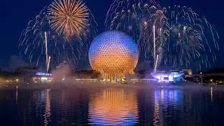 EPCOT Fireworks Ambience | Calm Nighttime Park Atmosphere