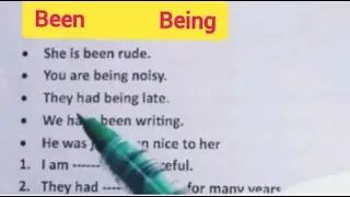 English Grammar Exercise: BEEN vs BEING ✍️ | Easy English Quiz