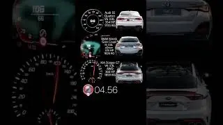 Audi S5 Quattro 354 HP vs BMW 440i 374 HP vs KIA Stinger GT 366 HP #acceleration