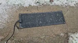 HetFoent 10x30in Heated Snow Melting Mat, No Shoveling!