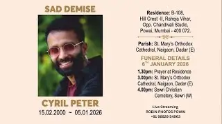 Funeral Service of Cyril Peter