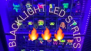 How To Display Your Blacklight Funko Pops!! Ultra Violet LED Stripes Does Justice!