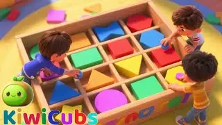 Shapes Song | @KiwiCubs - Nursery-Rhymes! 🎶 Nursery Rhymes | Kids Songs