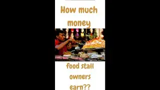money earn by food stalls? #shorts #street food #indian food