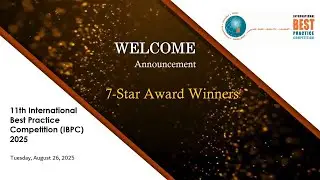 IBPC 2025: 7 Star - Award Winners Announced
