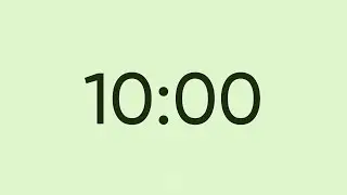 10 Minute Timer - Extended Focus (Soft Mint)