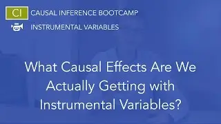 What Causal Effects Are We Actually Getting with IV?: Causal Inference Bootcamp