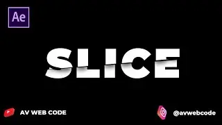 AFTER EFFECT SLICE ANIMATION REVEAL | USING AFTER EFFECT| AFTER EFFECT  TUTORIAL|