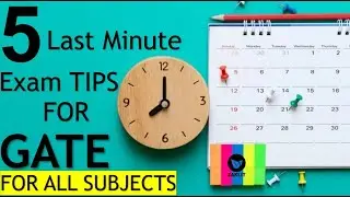 🔴Last Minute Tips For GATE Examination