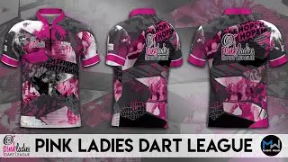 Pink Ladies Dart League Fight Hope Cure Jersey | Ready Designs by Magic Wear