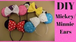 DIY Mickey/Minnie Ears