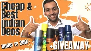 CHEAP & BEST DEODORANTS FOR MEN IN INDIA + GIVEAWAY *Closed* | Hindi | ANKIT TV