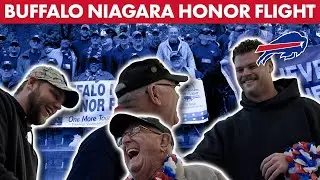 Bills Players Spencer Brown & Ryan Van Demark On Buffalo Niagara Honor Flight With Army Veterans!