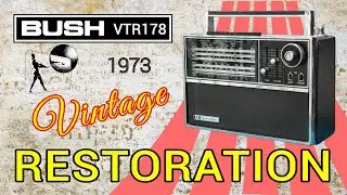 BUSH VTR178 | Vintage 1973  Transistor Radio | Restoration| British brand, made in Japan | 4K |
