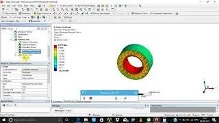 ANSYS Non pneumatic honeycomb Tire structural analysis