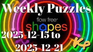 Flow Free Warps - Weekly Puzzles - Rainbow Challenge - 2025-12-15 to 21 - December 15th to 21st 2025
